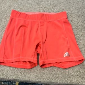 Pink Adidas Spandex Shorts Climalite